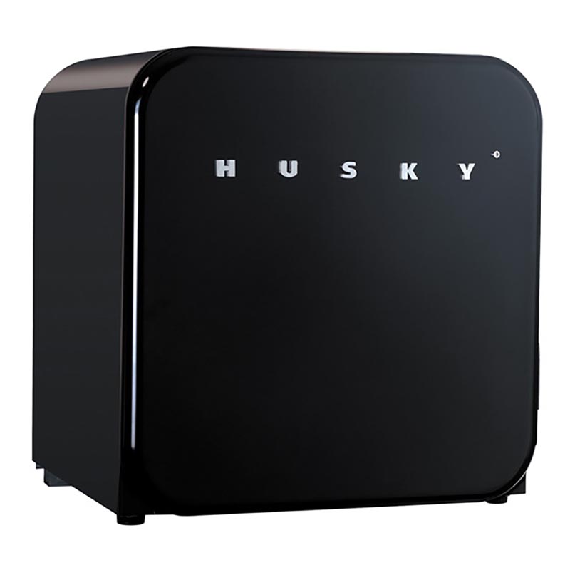 Black Retro Mini Fridge • HUSMINIRETROBLKHU • Husky Lifestyle