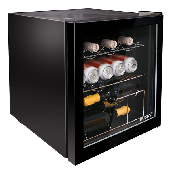 Black Drinks Cooler with light