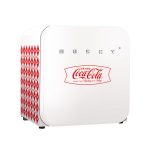 HUS-KK50-174 Coca-Cola Retro White Harlequin Retro Mini Fridge