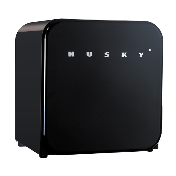 Retro Black Mini Fridge • HUSMINIRETROBLKHU • Husky Lifestyle